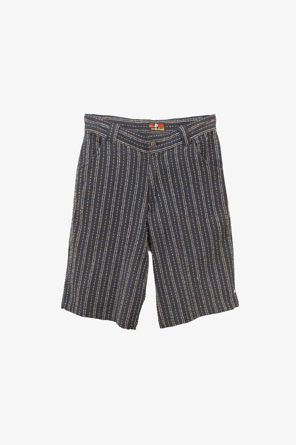 Blauw wit katoenen deadstock Y2K Hot Buttered culottes