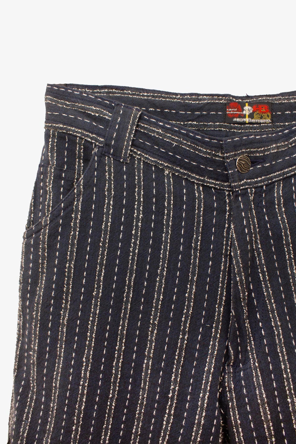 Blauw wit katoenen deadstock Y2K Hot Buttered culottes