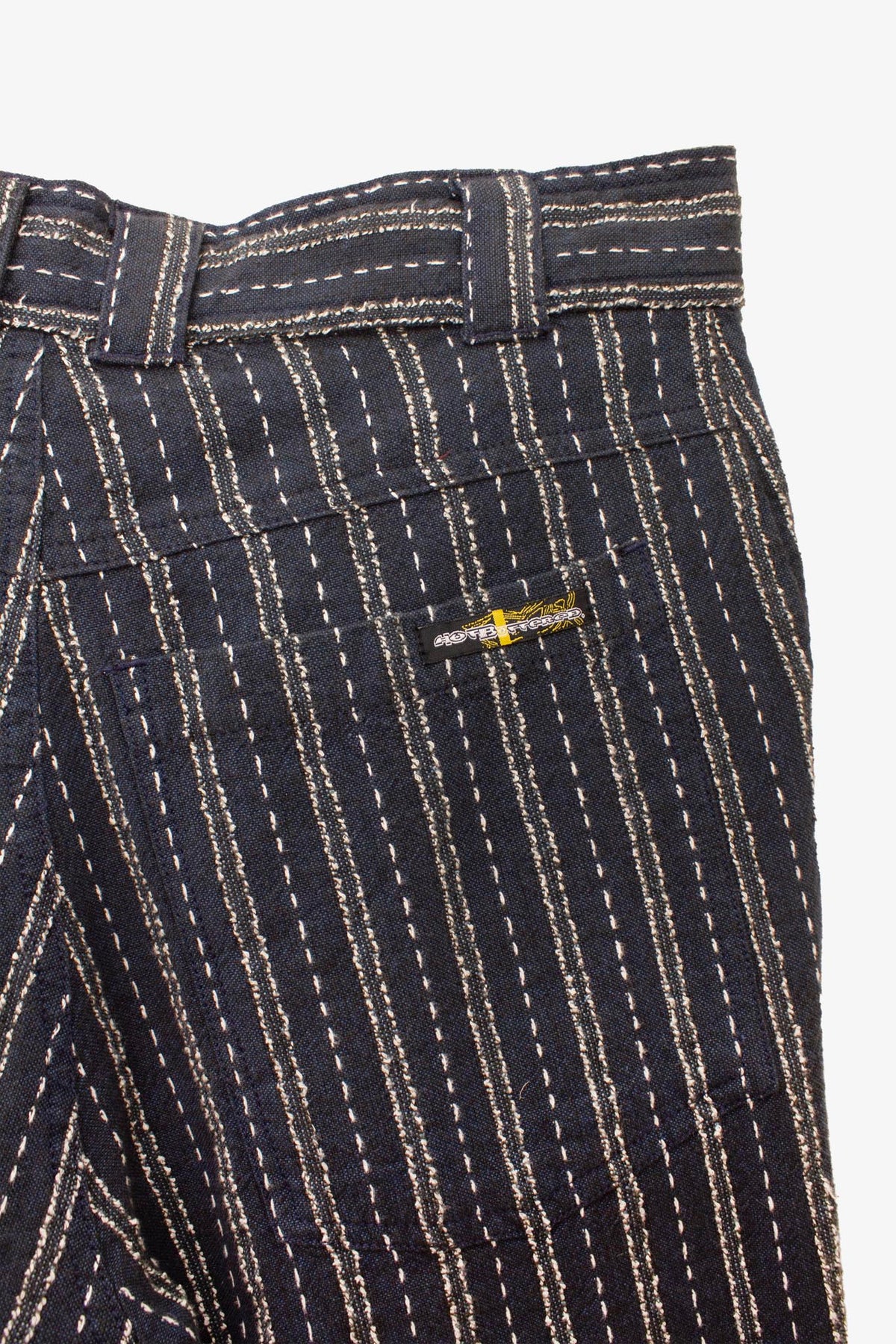 Blauw wit katoenen deadstock Y2K Hot Buttered culottes