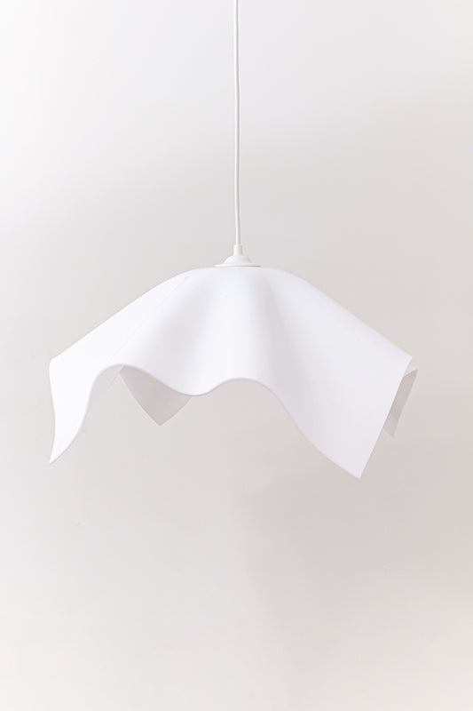 Bony Design hanglamp wit geplooid ‘papier’ vintage