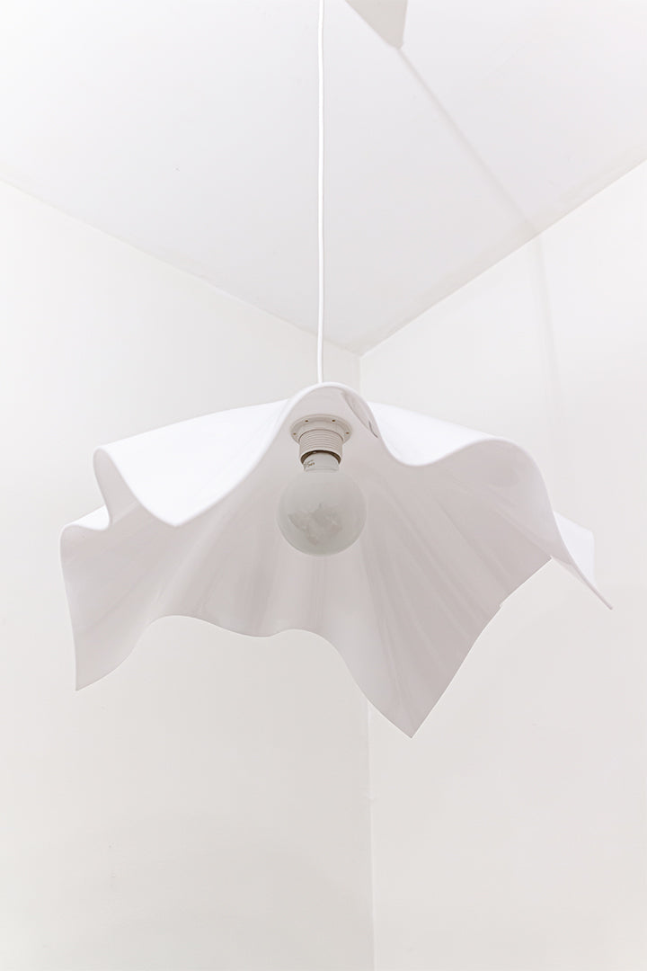 Bony Design hanglamp wit geplooid ‘papier’ vintage