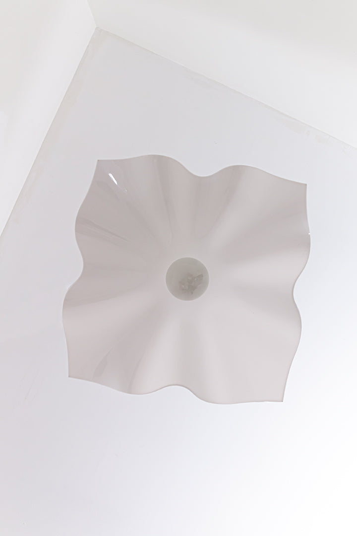 Bony Design hanglamp wit geplooid ‘papier’ vintage