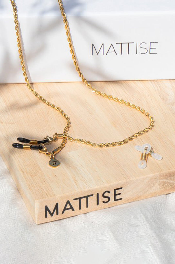 RVS brillenkoord - gewoven