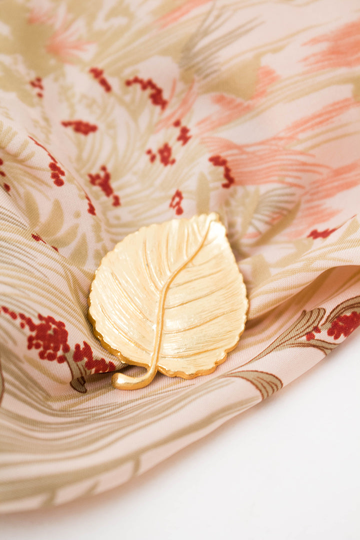 Broche blad vintage jaren 70 Rodier Parijs