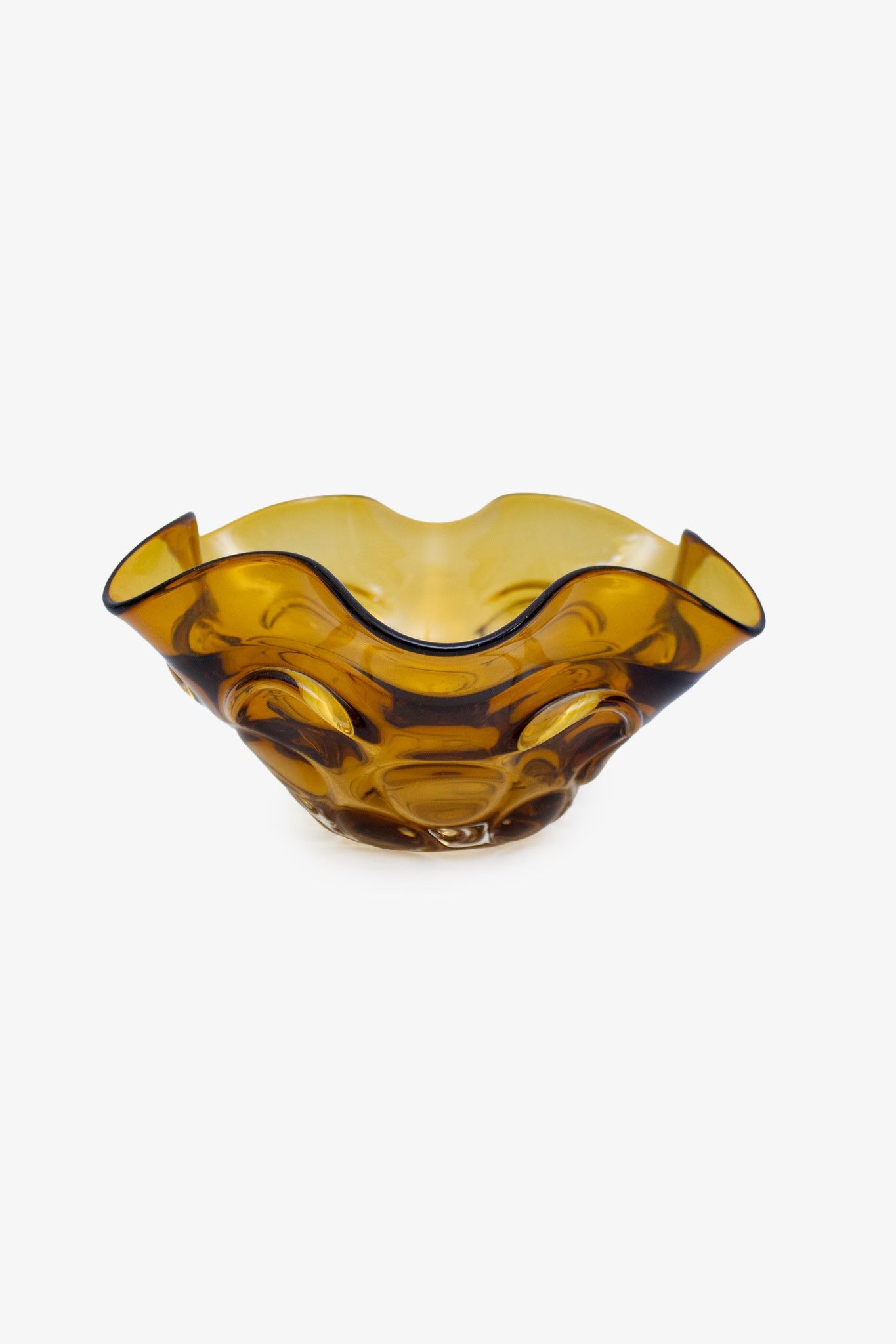 Glazen servet schaal in de stijl van Jan Beránek