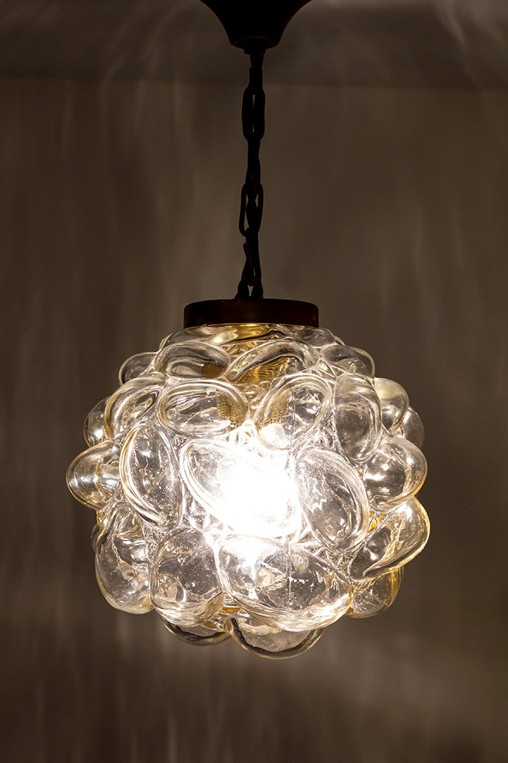 Bubbel hanglamp Helena Tynell & Heinrich Gantenbrink voor Glashutte Limburg jaren 60