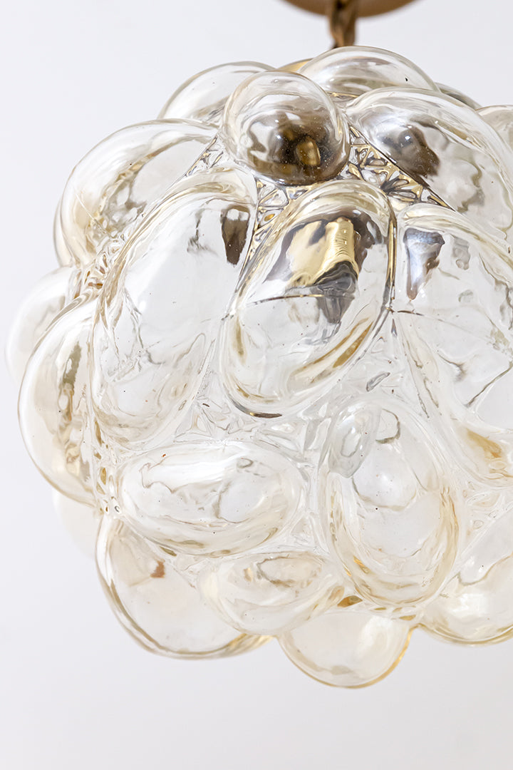 Bubbel hanglamp Helena Tynell & Heinrich Gantenbrink voor Glashutte Limburg jaren 60