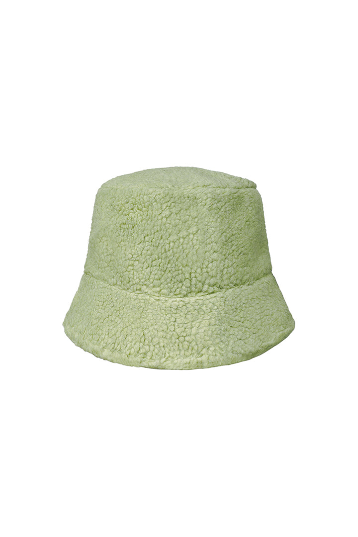 Bucket hat van zachte teddy stof