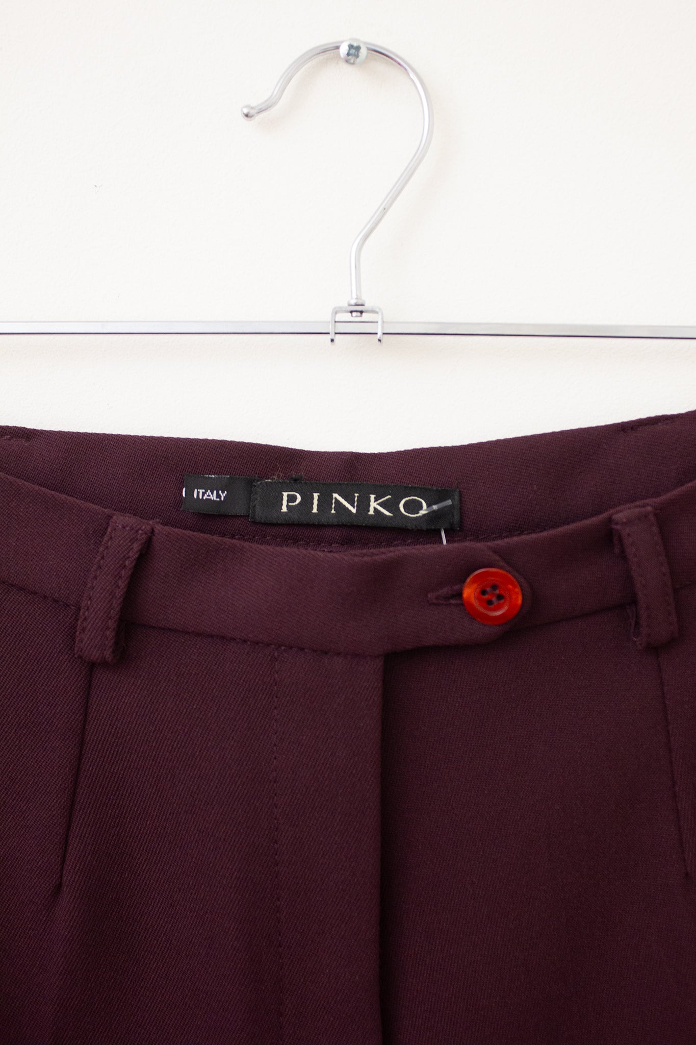 Wollen burgundy Pinko pantalon