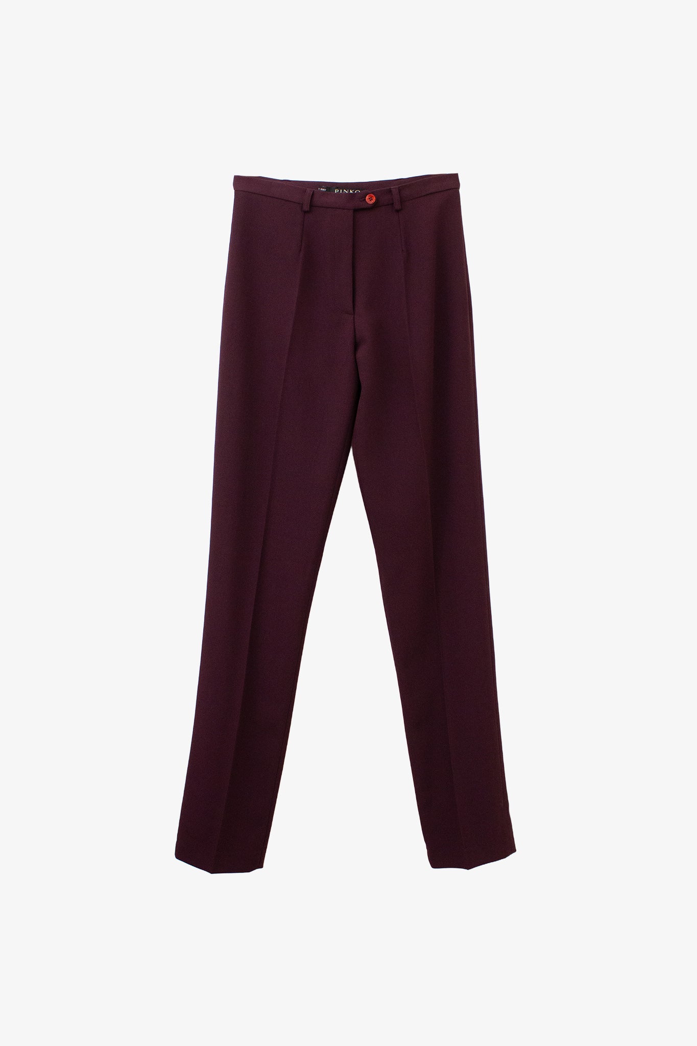 Wollen burgundy Pinko pantalon
