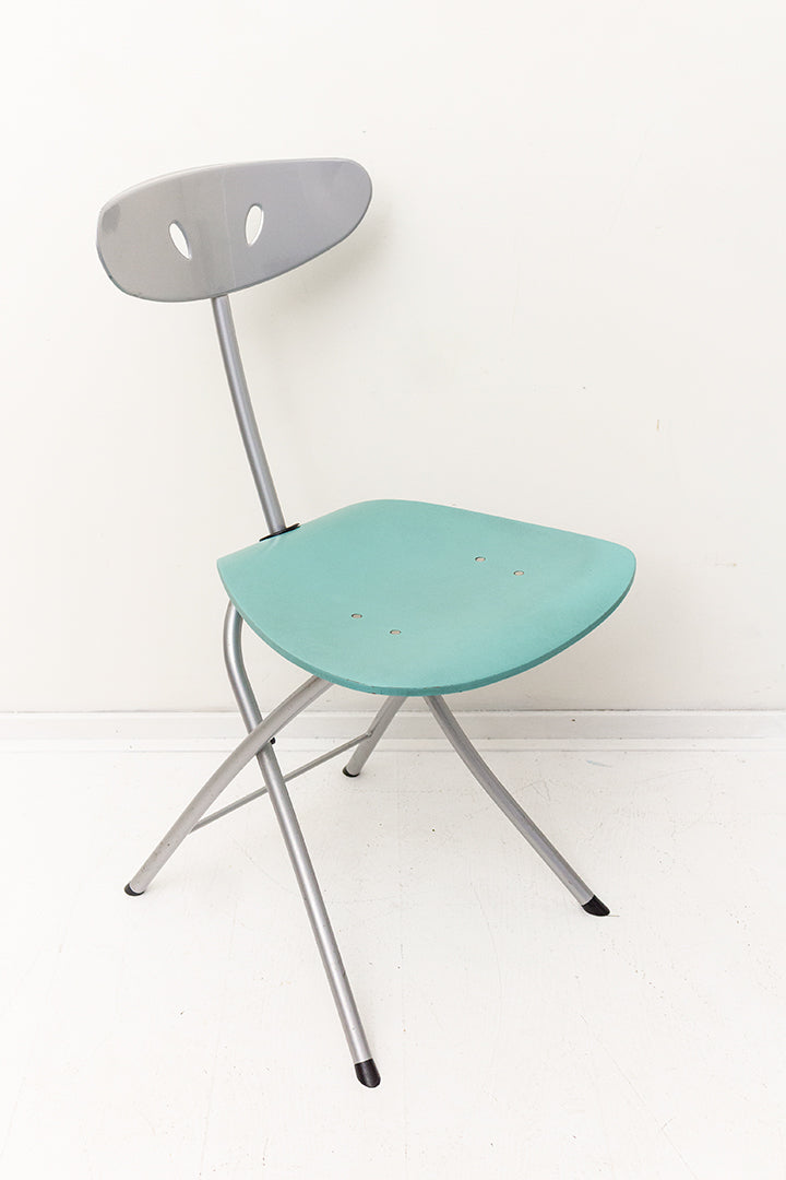 Chiaramonte & Marin x Bonaldo vintage Piu klapstoel in groen of blauw