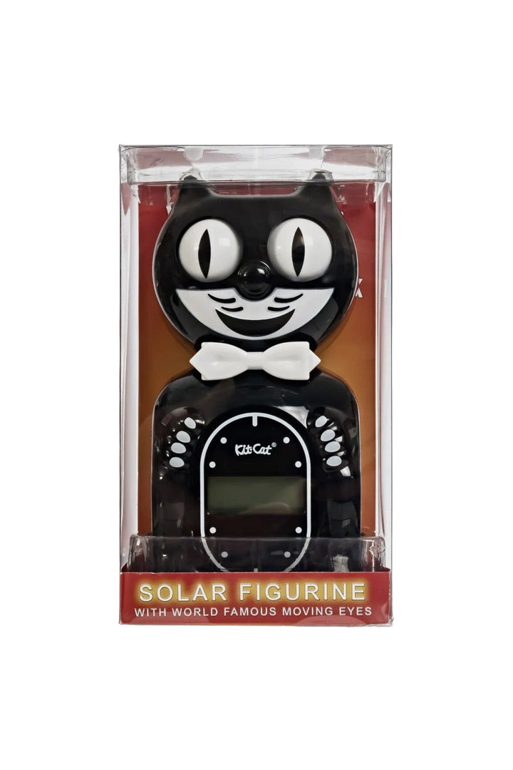 Solar Kit-Cat digitale alarmklok Classic Black