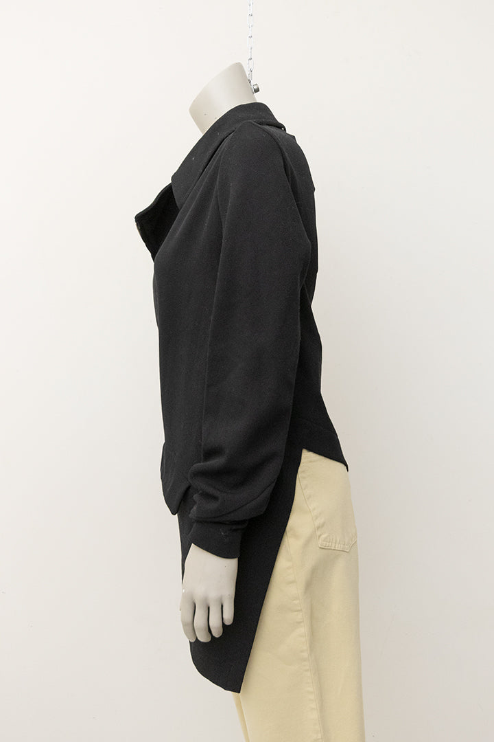 Comme des Garçons AD2002 zwarte asymmetrische jas