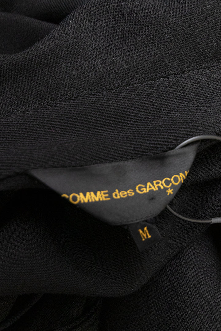 Comme des Garçons AD2002 zwarte asymmetrische jas