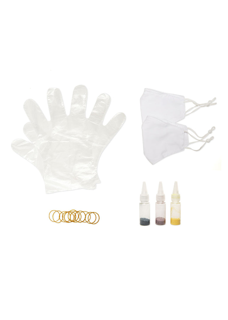 DIY kit mondkapjes tie-dye Kikkerland