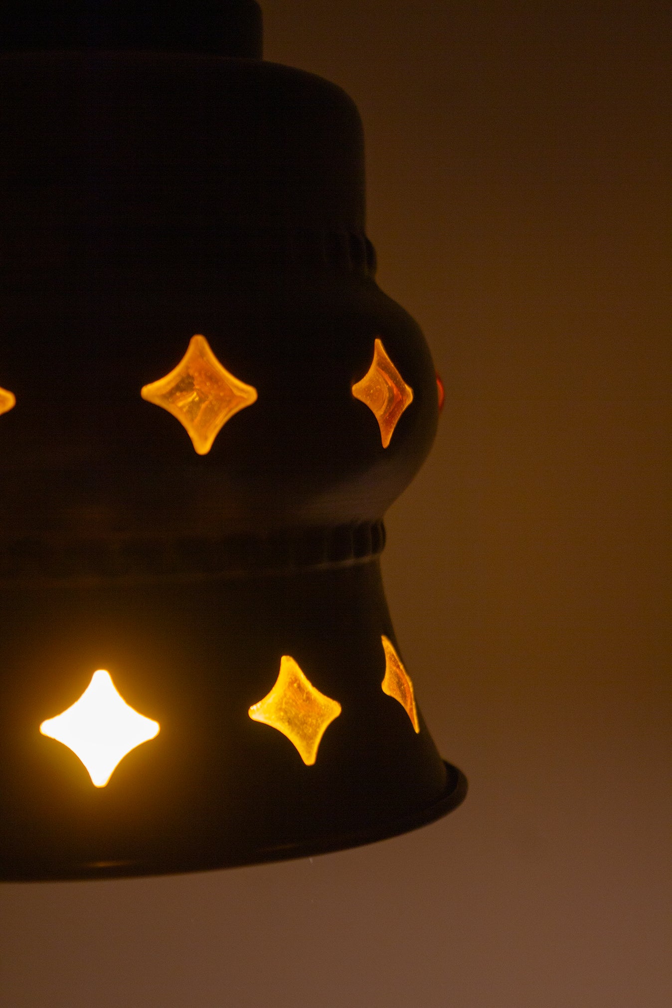 60s vintage koperen hanglamp Deens Design
