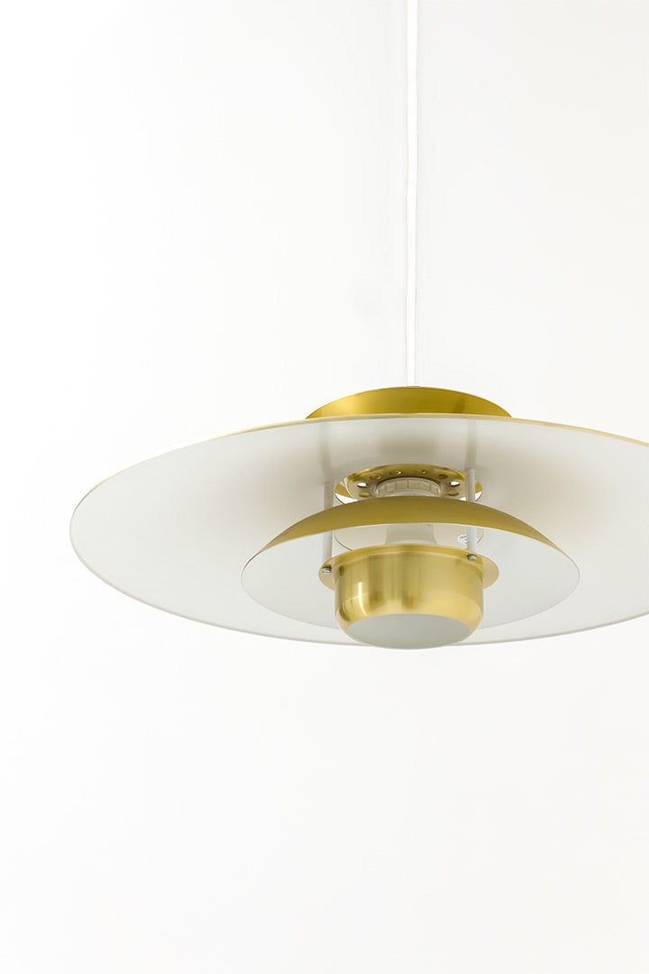 Deense vintage Form Light hanglamp eettafel goud