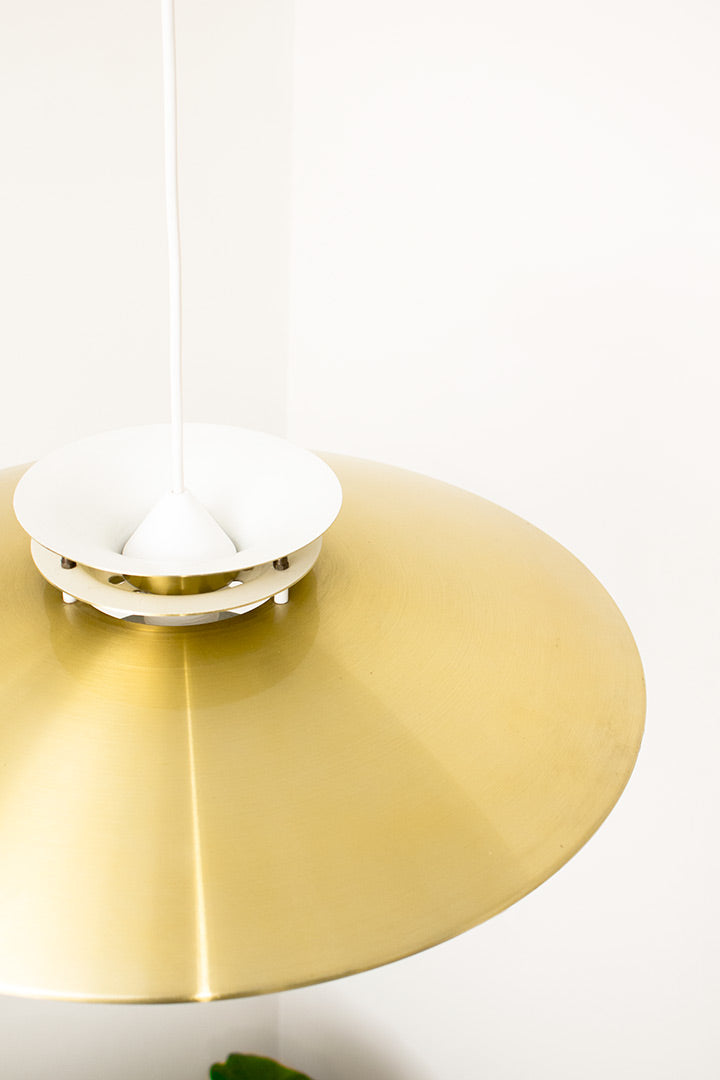 Deense vintage Form Light hanglamp eettafel goud
