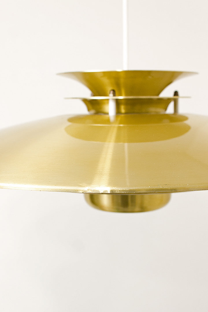 Deense vintage Form Light hanglamp eettafel goud