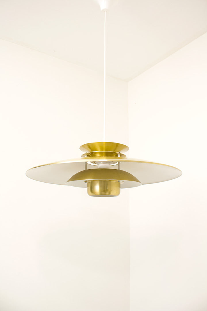 Deense vintage Form Light hanglamp eettafel goud