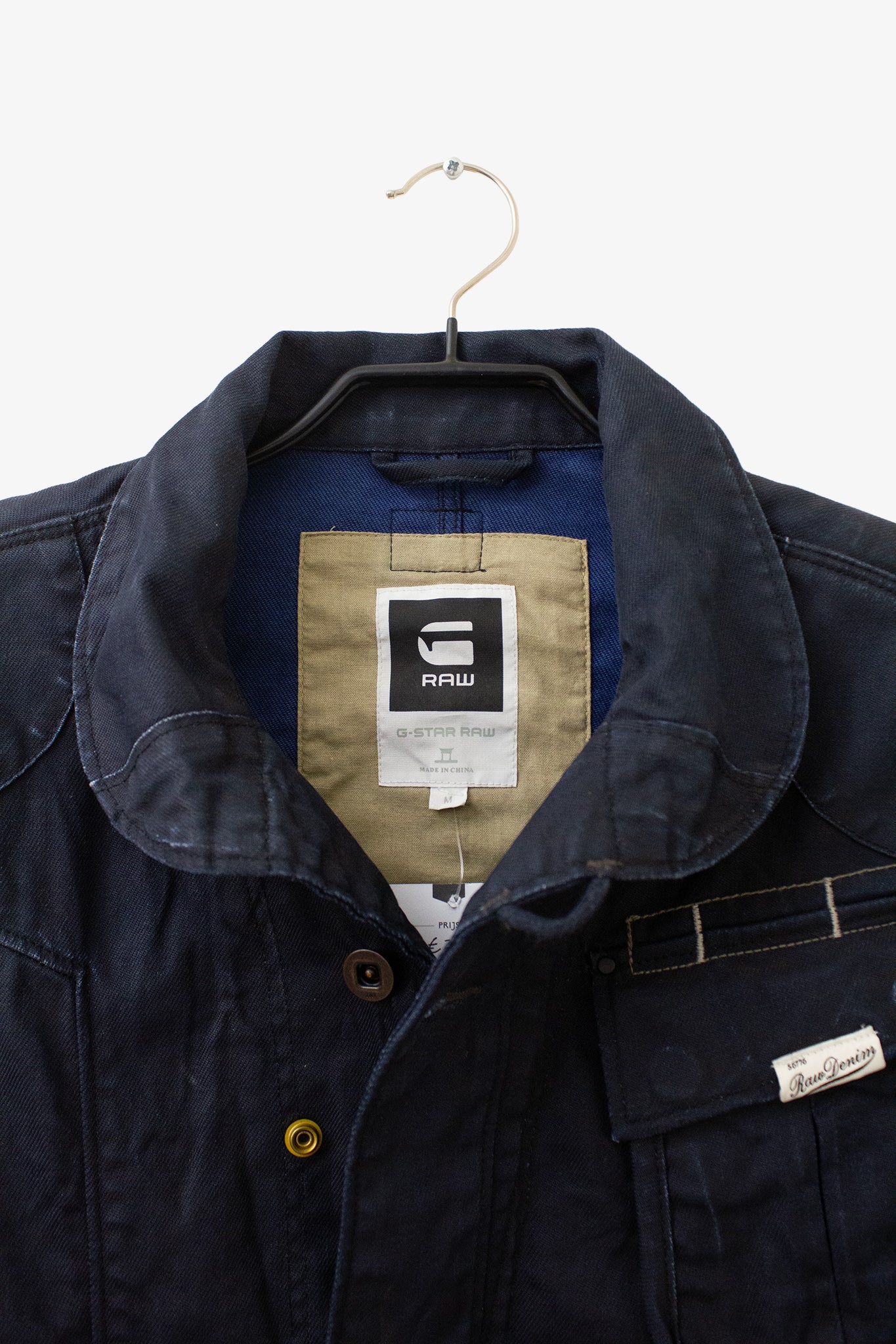 Donkerblauw gecoate G-Star Raw spijkerjas