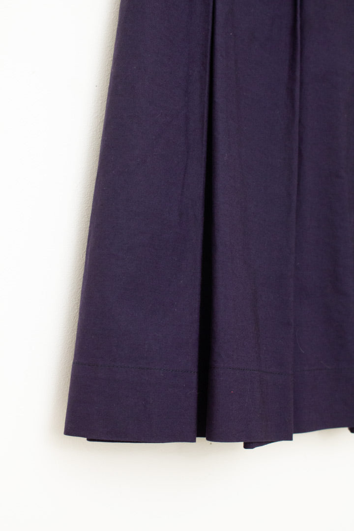 Donkerpaars vintage geplooid Miu Miu rok