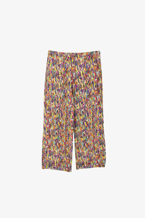 Dries van Noten FW08 zijde marble print broek