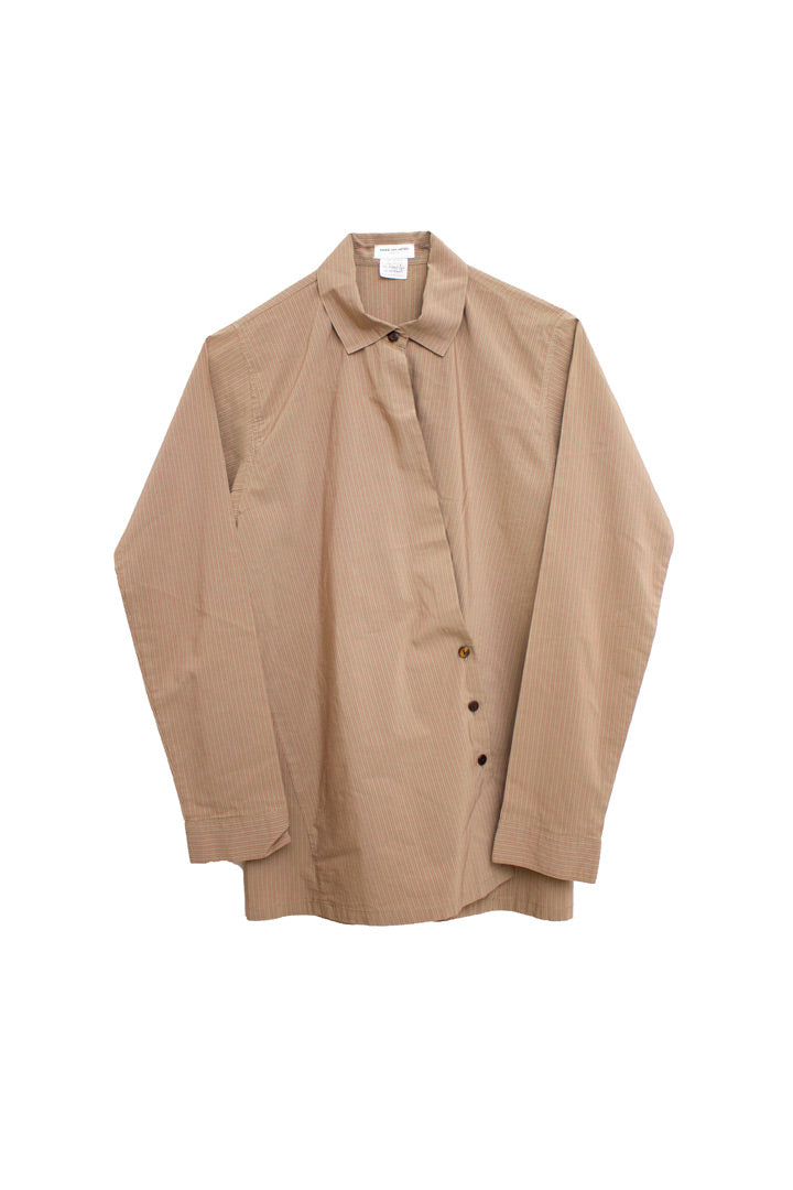 Dries van Noten asymmetrische gestreepte blouse