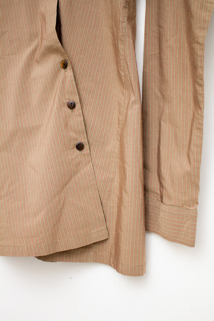 Dries van Noten asymmetrische gestreepte blouse