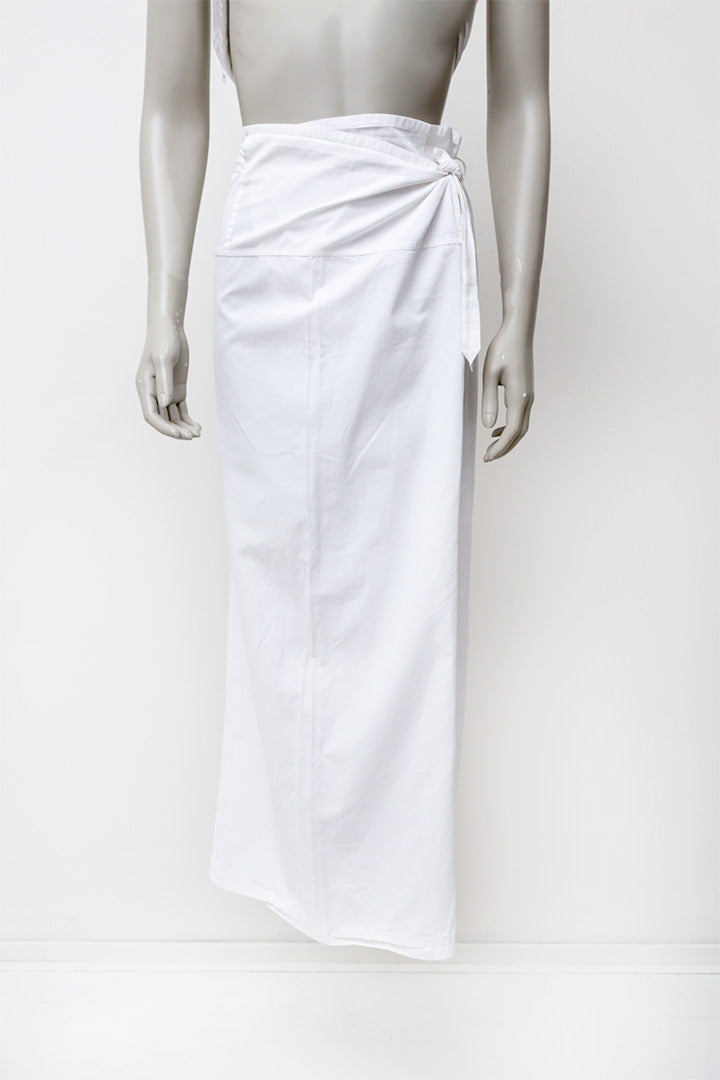 Dries van Noten broek met overslag wit katoen