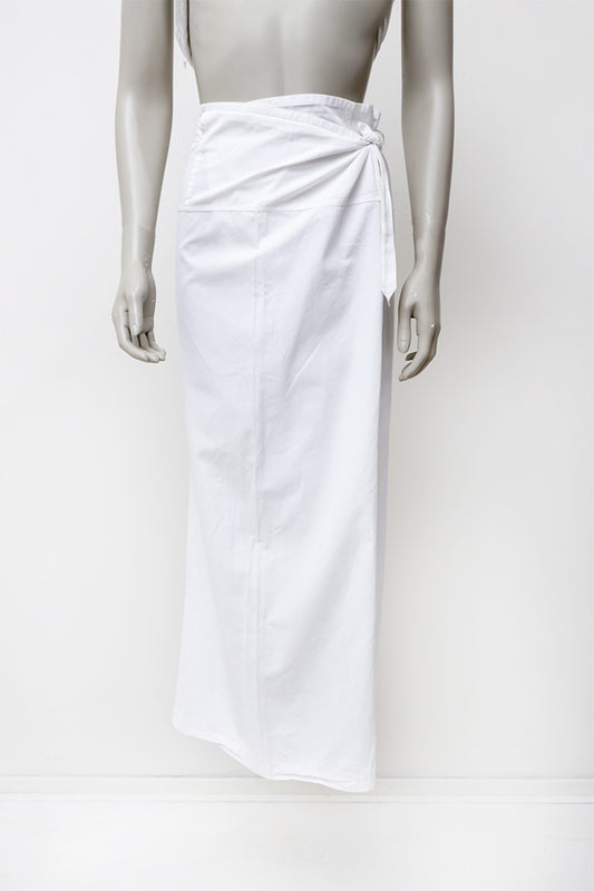 Dries van Noten broek met overslag wit katoen