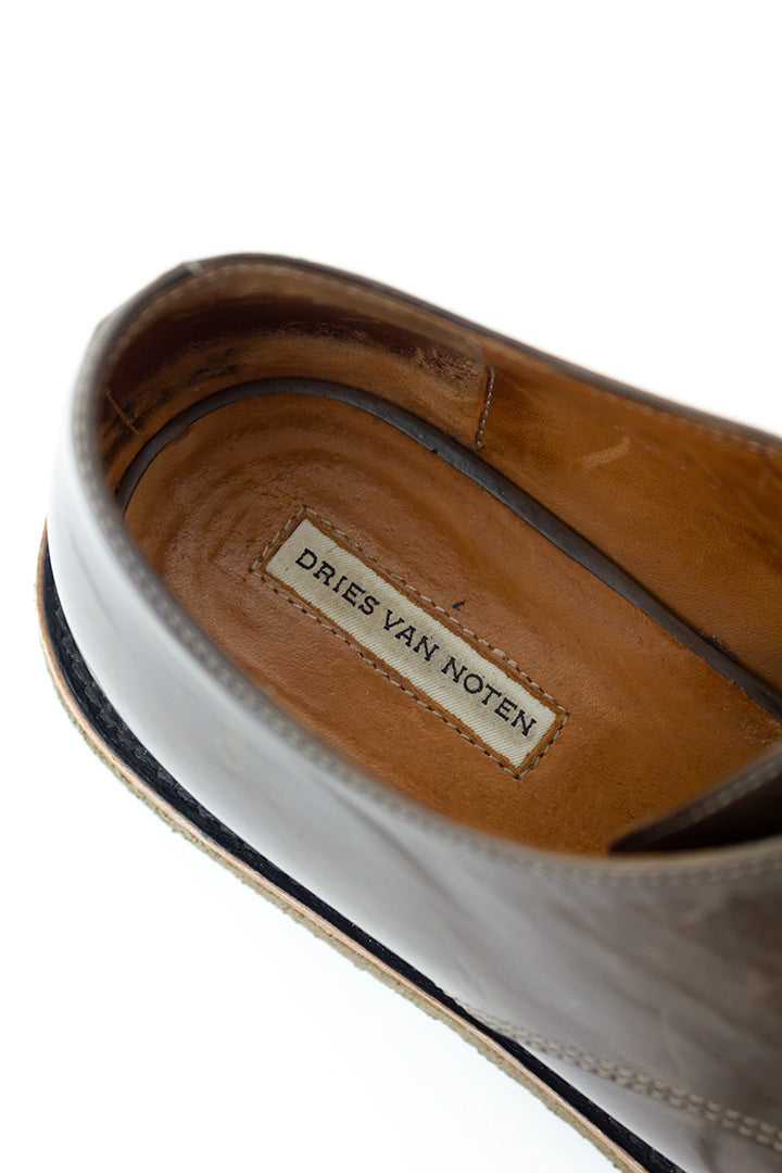 Dries van Noten bruine veterschoenen met originele doos - maat 36