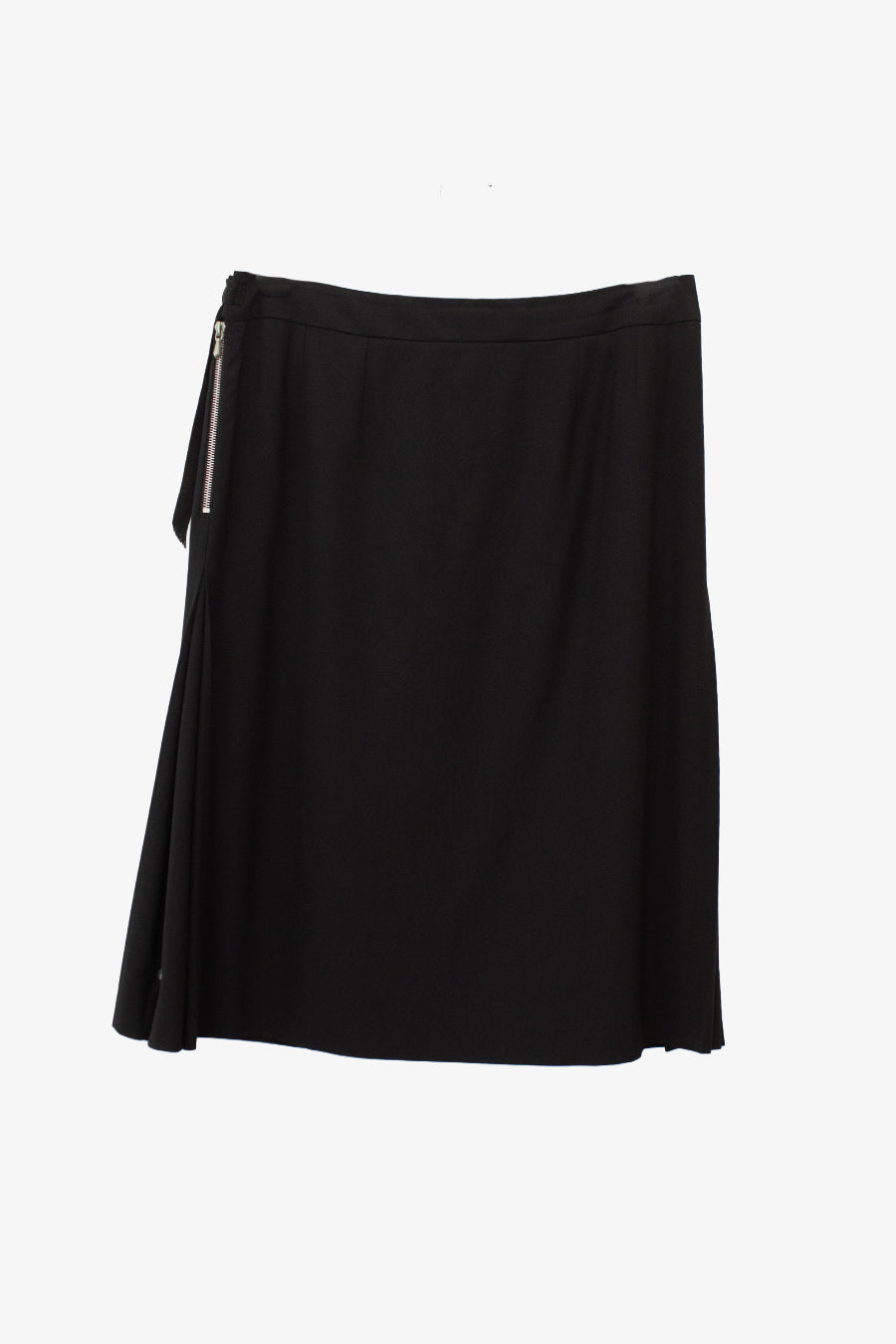 Wollen Dries van Noten rok met plooien