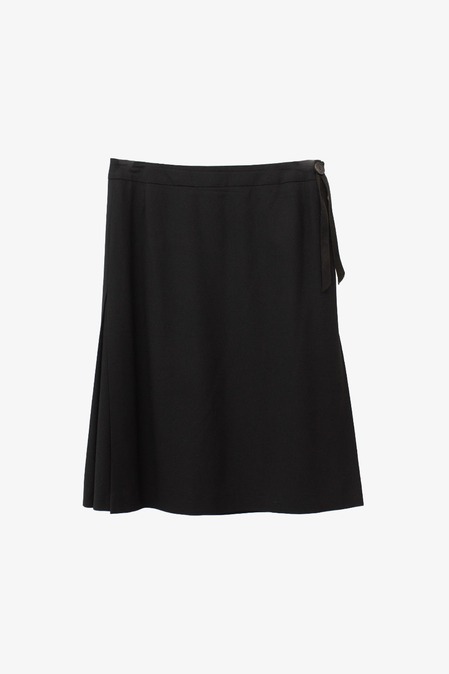 Wollen Dries van Noten rok met plooien