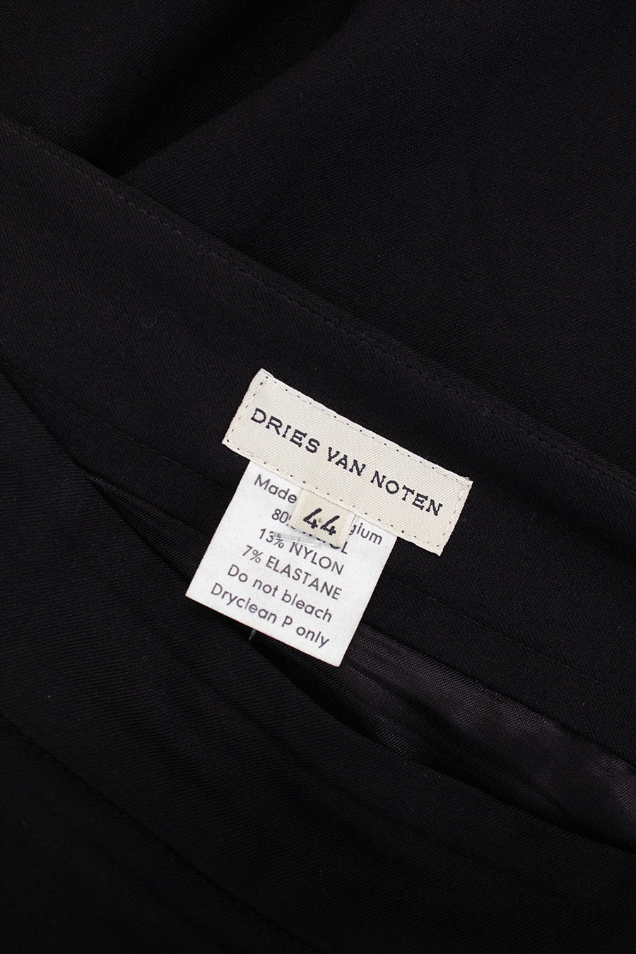 Wollen Dries van Noten rok met plooien