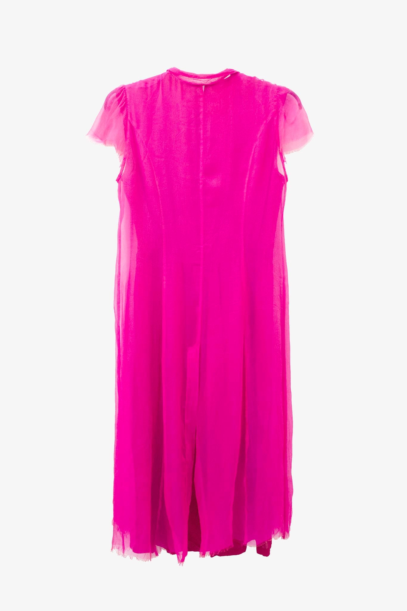 Dries van Noten SS04 2-delig jurk rode/roze 