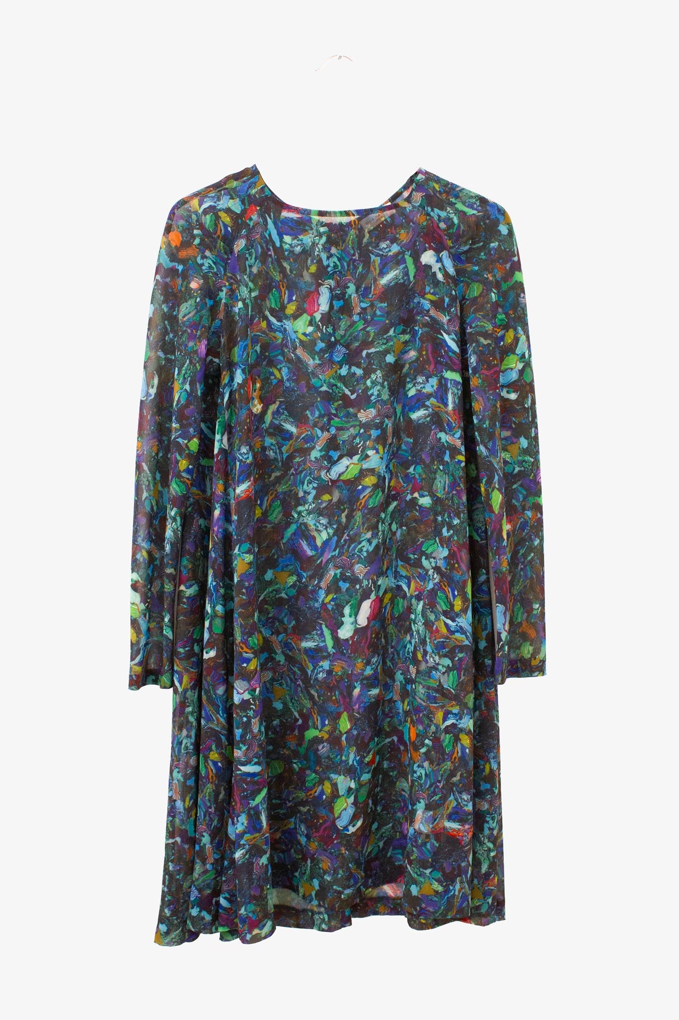 Dries van Noten FW08 marble / paint Dries van Noten overgooier jurk