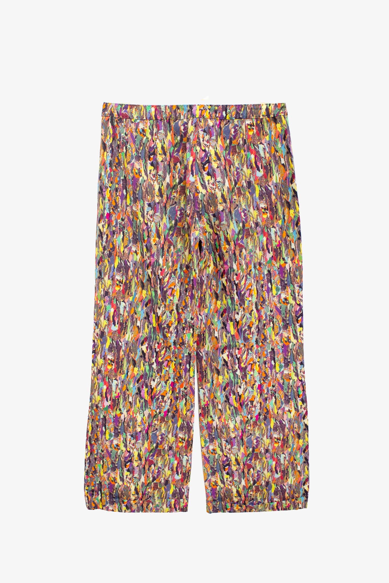 Dries van Noten FW08 zijde marble print broek