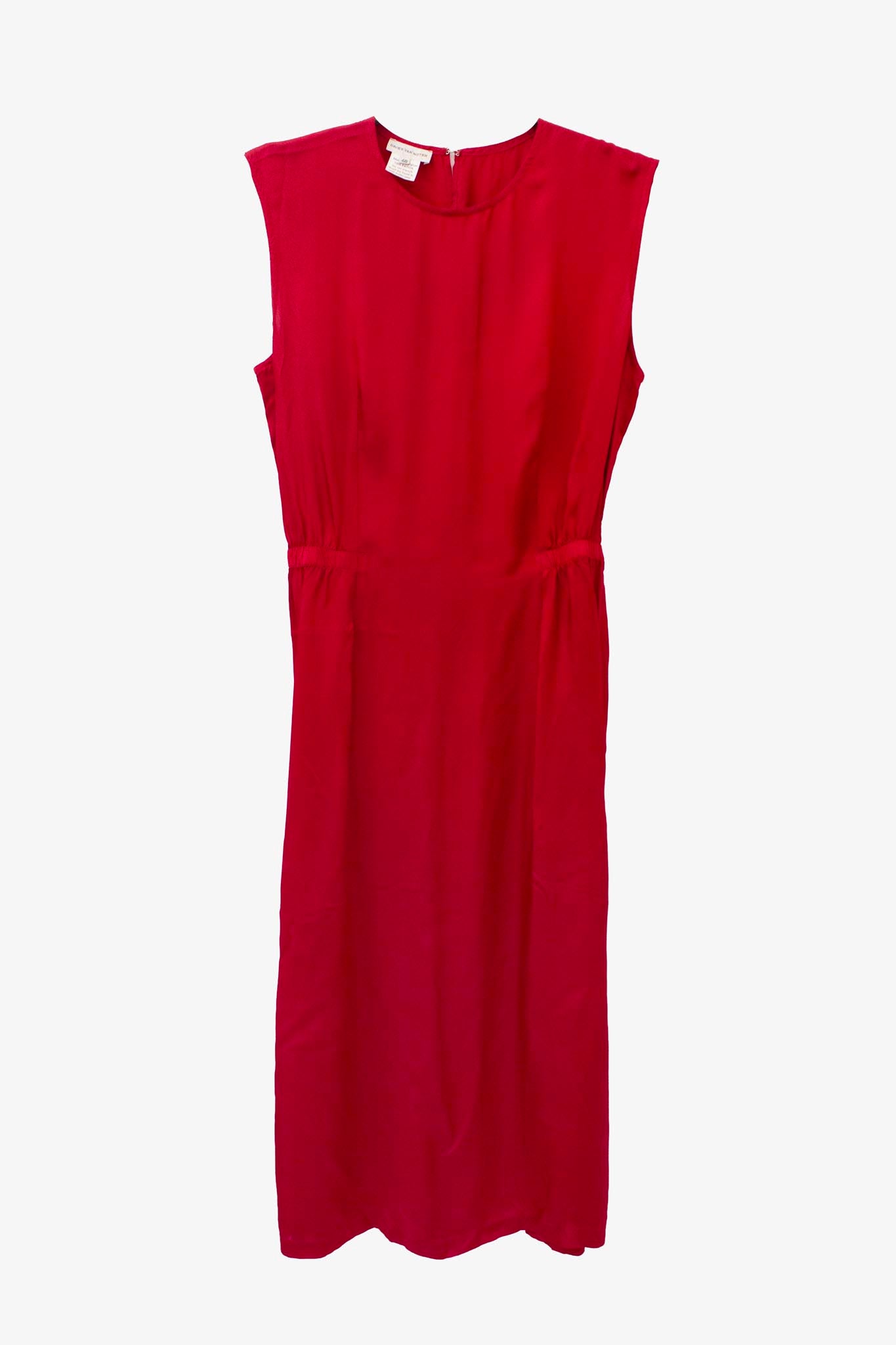 Dries van Noten SS04 2-delig jurk rode/roze 