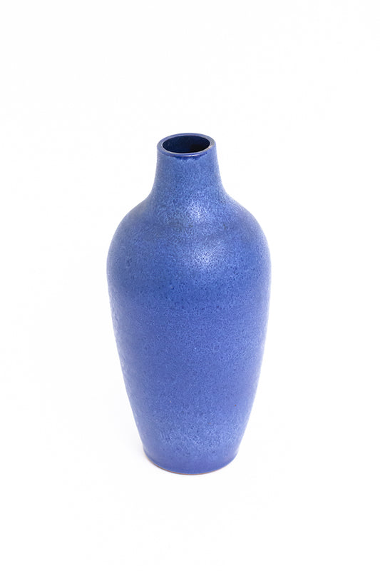 Duitse vaas blauw keramiek Expertic Römhild vintage