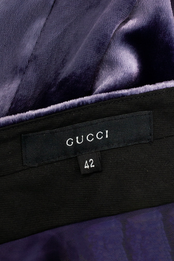 FW99 lila velvet Gucci broek