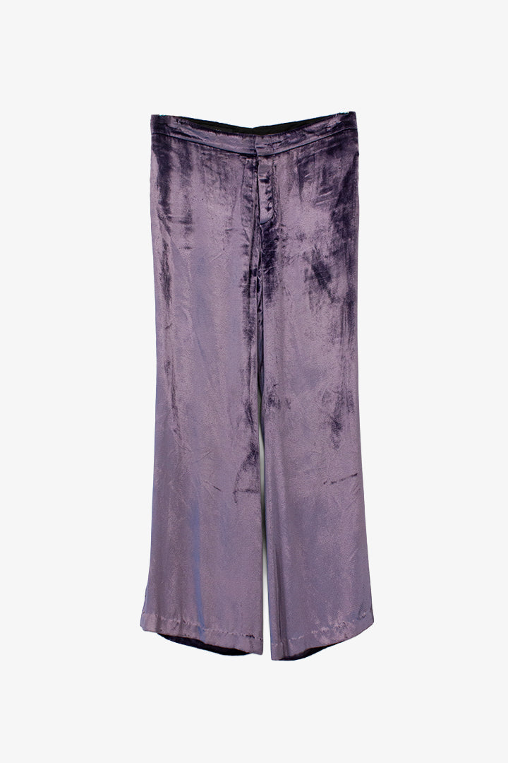 FW99 lila velvet Gucci broek