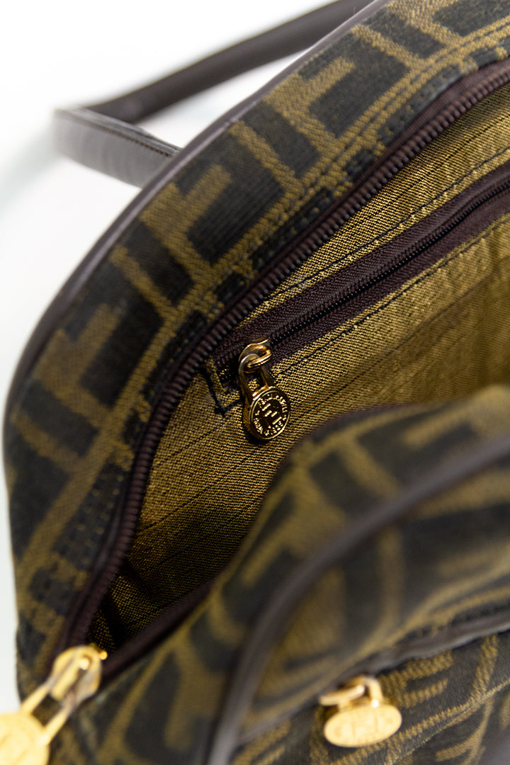 Fendi handtas met Zucca print jaren 90
