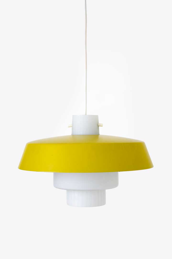 Geel wit Space-Age hanglamp