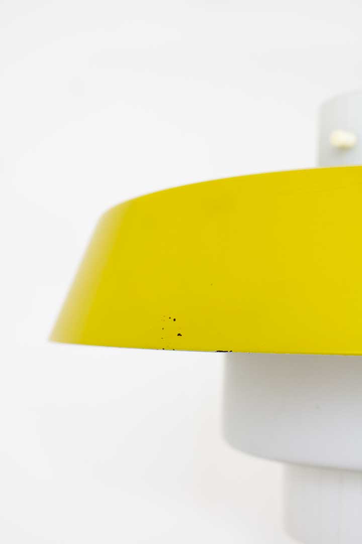 Geel wit Space-Age hanglamp