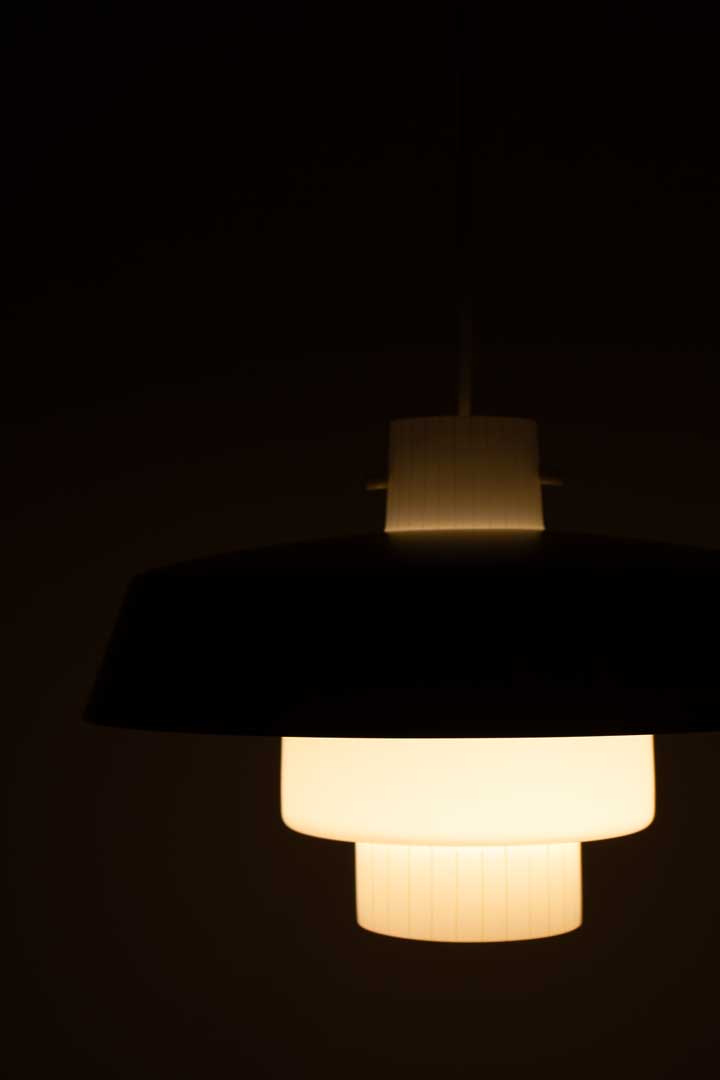Geel wit Space-Age hanglamp