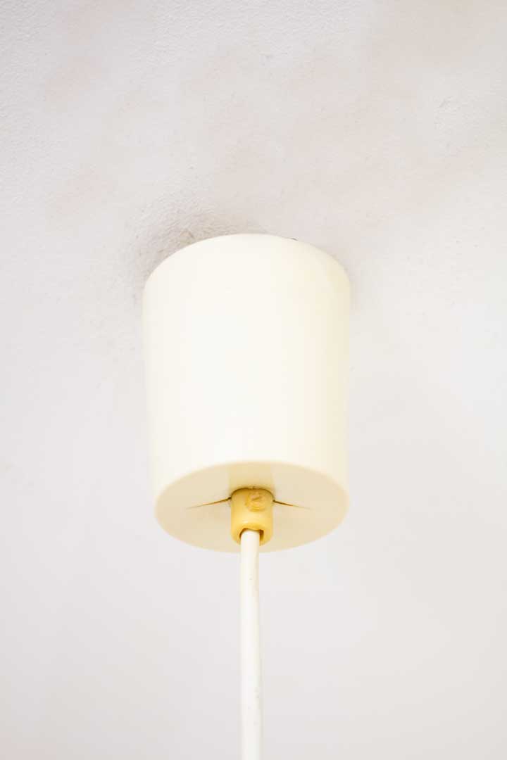 Geel wit Space-Age hanglamp