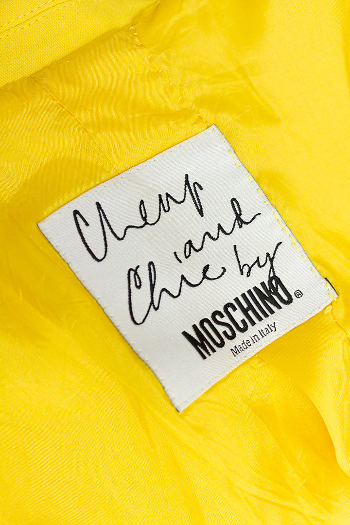 Gele blazer Moschino Cheap & Chic