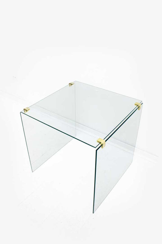 Glazen bijzettafel Galotti Radice-stijl