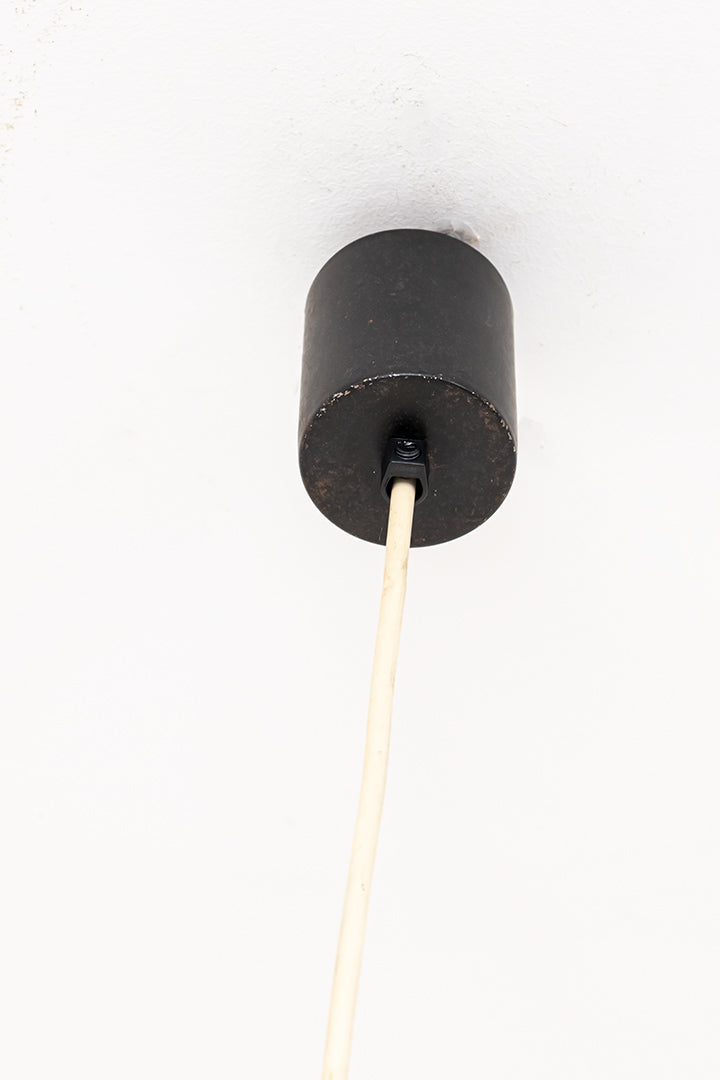 Globe hanglamp jaren 70 amberkleurig in Aloys F Gangkofner-stijl